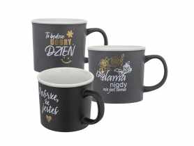 Kubek prosty 300 ml z rantem dla dziewczyny/kobiety mix dekoracji ALTOM DESIGN