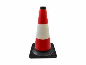 Pachołek drogowy biało-czerwony 40 cm METRO