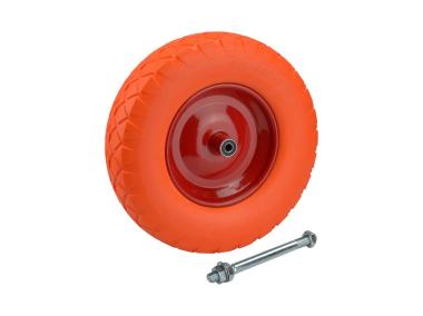 Zdjęcie: Koło poliuretanowe pełne 400 mm, 130 kg z kompletem osiowym METRO