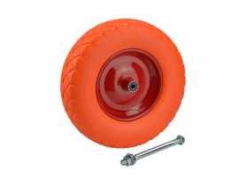Koło poliuretanowe pełne 400 mm, 130 kg z kompletem osiowym METRO