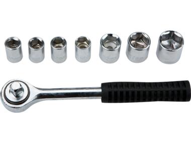 Zdjęcie: Klucze nasadowe 3/8", zestaw 8 sztuk TOP TOOLS