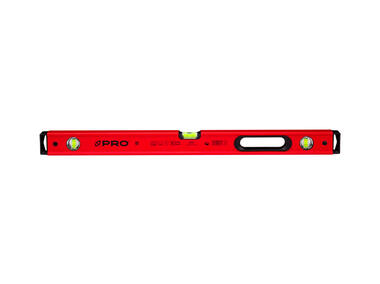 Zdjęcie: Poziomnica PRO900 Heavy Duty malowana czerwona z uchwytem 80cm PRO