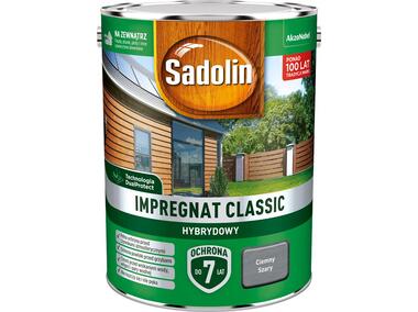 Zdjęcie: Impregnat ochronno-dekoracyjny hybrydowy Classic 4,5 L ciemny szary SADOLIN