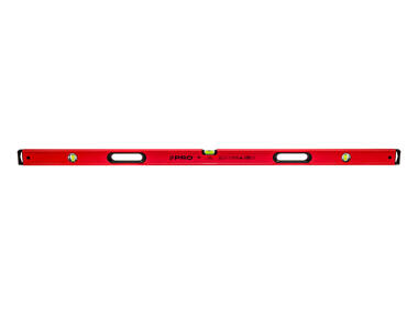 Zdjęcie: Poziomnica PRO900 Heavy Duty malowana czerwona z uchwytami 150cm PRO