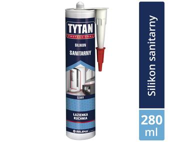 Zdjęcie: Silikon sanitarny szary 280 ml TYTAN PROFESSIONAL