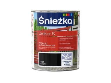 Zdjęcie: Farba gruntująca Urekor S czarny 0,8L ŚNIEŻKA