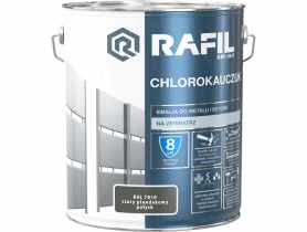 Emalia chlorokauczuk szary plandeko RAL7010 10L RAFIL