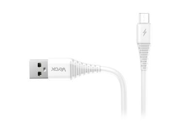 Zdjęcie: Kabel USB - micro USB 1 m biały VA0055 VAYOX