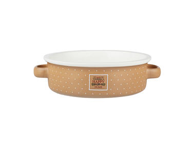 Zdjęcie: Naczynie porcelanowe Happy Home 18x5 cm beżowe ALTOMDESIGN