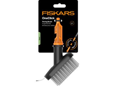 Zdjęcie: Szczotka stalowa do czyszczenia chodnika, fug, kostki brukowej, głowica One Click FISKARS