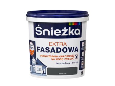 Zdjęcie: Farba Extra Fasadowa Grafitowy 1L N ŚNIEŻKA