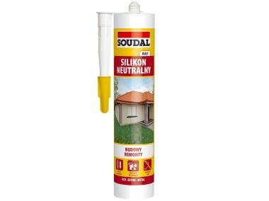Zdjęcie: Silikon neutralny 280 ml biały SOUDAL