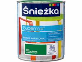 Farba emaliowo-akrylowa Supermal 0,8 L zielony ciemny ŚNIEŻKA