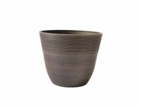 Donica z kompozyu 20x16,4 cm brązowa TIN TOURS