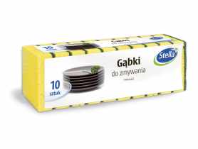 Gąbki do zmywania tradycyjne 10 szt. STELLA