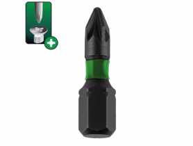 Końcówki wkrętakowe udarowe Pozidriv PZ2x25 mm 2 szt. blister DEDRA