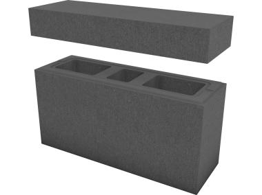 Zdjęcie: System ogrodzeniowy Murro XL daszek10x22x67,2 cm grafitowy POLBRUK
