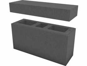 System ogrodzeniowy Murro XL daszek10x22x67,2 cm grafitowy POLBRUK