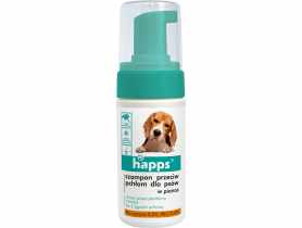 Szampon dla psów przeciw pchłom w piance 100 ml HAPPS