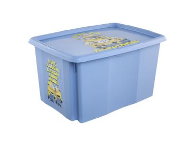 Zdjęcie: Skrzynka obrotowa z pokrywą Karolina Minions happiness 45 L KEEEPER