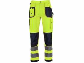 Spodnie robocze ostrzegawcze Basic Neon Line, rozmiar M, żółty STALCO