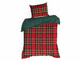 Komplet pościeli bawełnianej z nadrukiem świątecznym Jenny 140x200 cm, 70x80 cm - 1 szt. EUROFIRANY