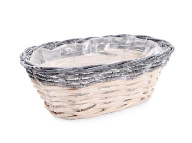Zdjęcie: Osłonka wiklinowa 27x14x9 cm owalna TIN TOURS