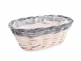 Osłonka wiklinowa 27x14x9 cm owalna TIN TOURS