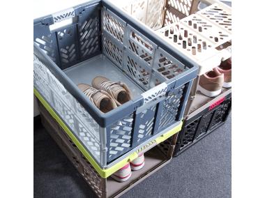 Zdjęcie: Kosz Ben składany z miękkimi uchwytami 45 L nordic blue KEEEPER