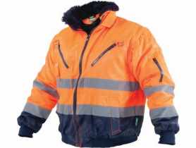 Kurtka robocza pilotka odblaskowa Pilot hi-vis pomarańczowa M STALCO PREMIUM