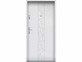 Drzwi wejściowe do mieszkań Bastion A-40 Biały 80 cm prawe ODO KR CENTER