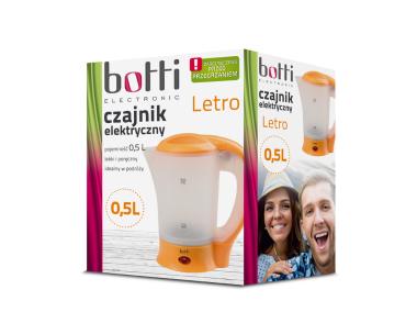 Zdjęcie: Czajnik elektryczny Retro 0,5 L pomarańczowy BK-101 BOTTI