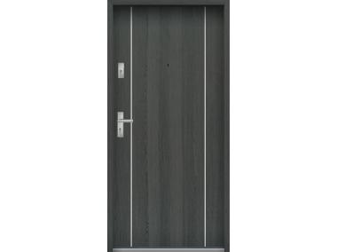 Zdjęcie: Drzwi wejściowe do mieszkań Bastion A-34 Grafit 80 cm (NW) prawe ODP KR CENTER