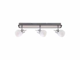 Oprawa ścienno-sufitowa Epos G9 3L kolor chrom/wenge 3 x 40 W STRUHM