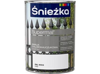 Zdjęcie: Emalia chlorok biały RAL9003 0,9L ŚNIEŻKA