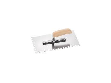 Zdjęcie: Kielnia zębata ze stali nierdzewnej i aluminium 280 x 130 mm ząb 8 x 8 mm CIRET