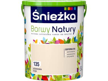 Zdjęcie: Farba Barwy Natury jaśminowa aleja 135 5L ŚNIEŻKA