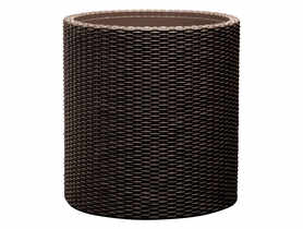 Doniczka okrągła rattan 44 cm brązowa CURVER