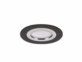 Sufitowa oprawa punktowa Pluto C kolor czarny/chrom 35 W GU10 STRUHM