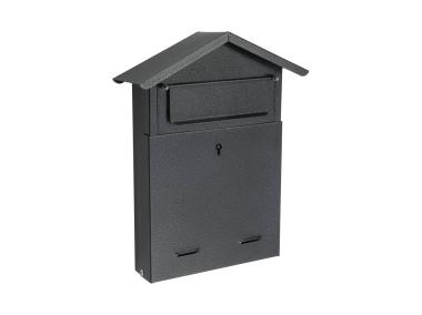 Zdjęcie: Skrzynka na listy szyld02 domek skośny antyk szary METRO