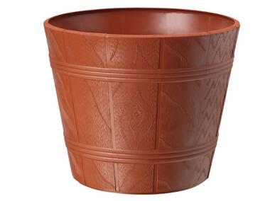 Zdjęcie: Doniczka drewnopodobna 38 cm terracota GARDEN LIFE