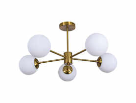 Lampa wisząca Roma 5 złota LIGHT PRESTIGE