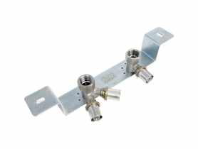 Listwa bateryjna 150 mm z kolanem przyściennym 16x1/2" i do cyrkulacji 16x2x1/2" DURO SYSTEM