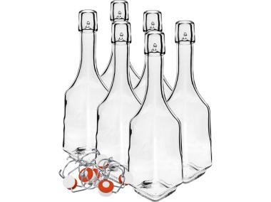 Zdjęcie: Butelka 500 ml Rodzinna z kapslem hermetycznym 6 szt. BROWIN