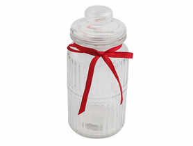 Pojemnik do przechowywania 1,25 ml Relief nowy z kokardą czerwoną ALTOMDESIGN