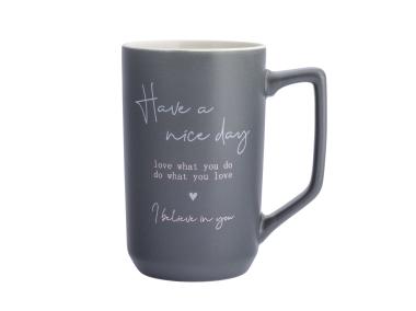 Zdjęcie: Kubek prosty wysoki 550 ml dekoracja have a nice day ALTOM DESIGN