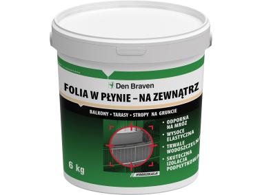 Zdjęcie: Folia w płynie do zewnątrz, Sanitary Foil Extra 6 kg szara DEN BRAVEN