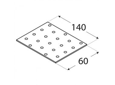 Zdjęcie: Płytka perforowana 6x14 cm PP5 DMX