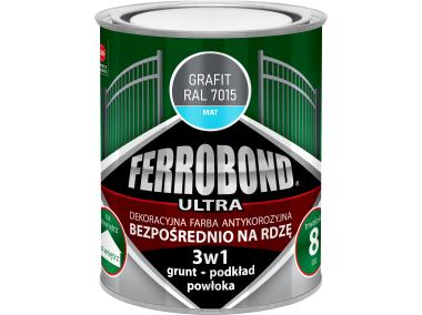 Zdjęcie: Farba antykorozyjna Ferrbond Ultra Mat grafit 0,7L JURGA