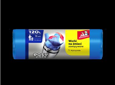 Zdjęcie: Worki HD Easy-pack niebieskie 120 L - 15 szt. JAN NIEZBĘDNY
